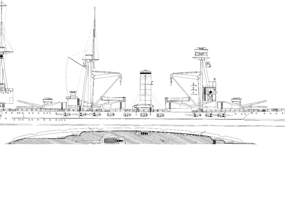 SNS Espana [Battleship] (1936) - drawings, dimensions, pictures